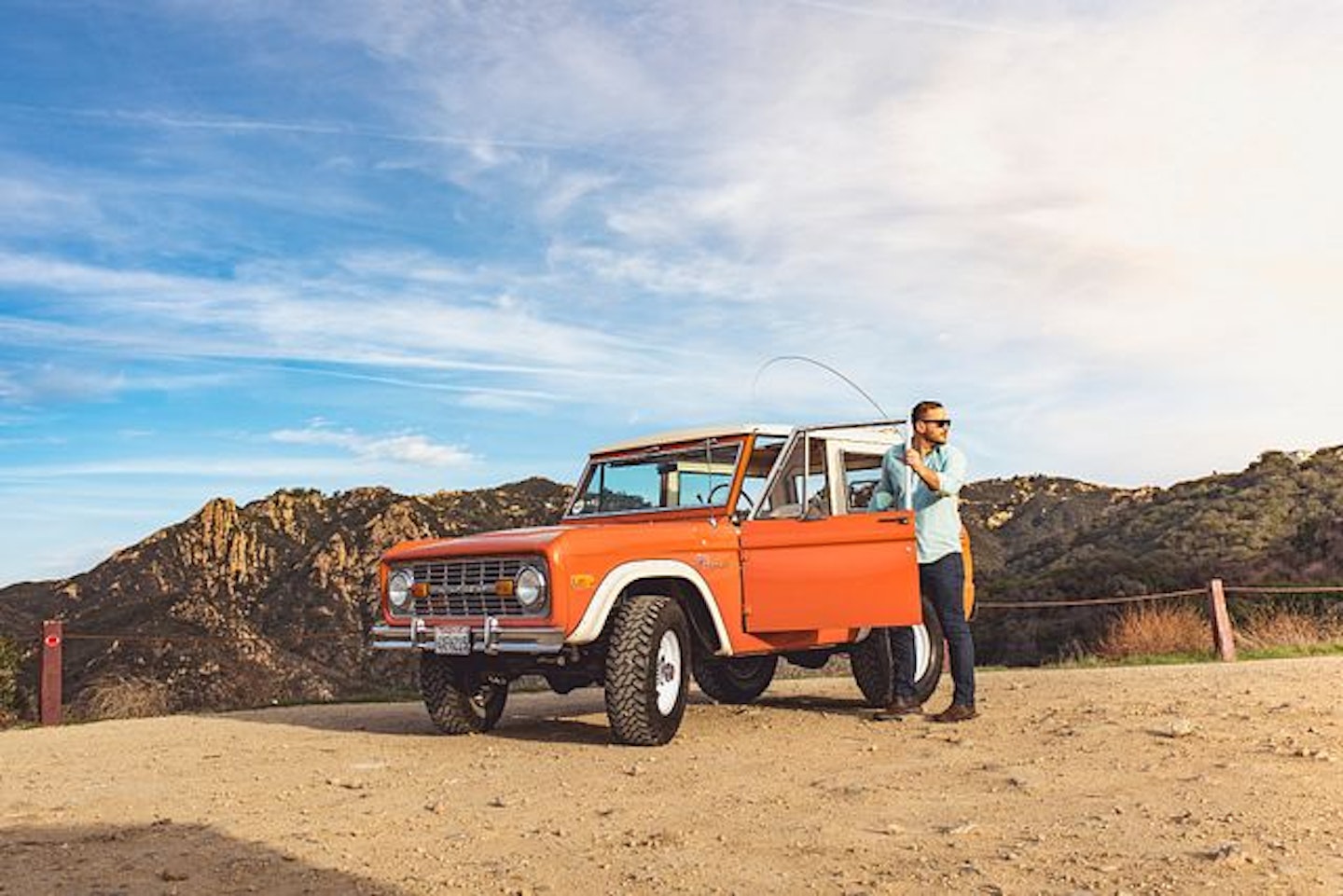 Millennial car collector with Ford Bronco