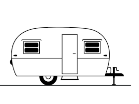 Vintage camper trailer